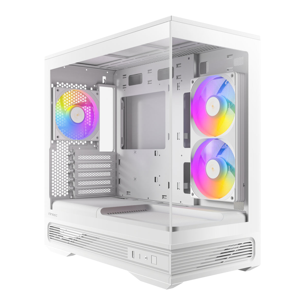 Antec C2M ARGB Compact Micro-ATX Gaming Chassis – White